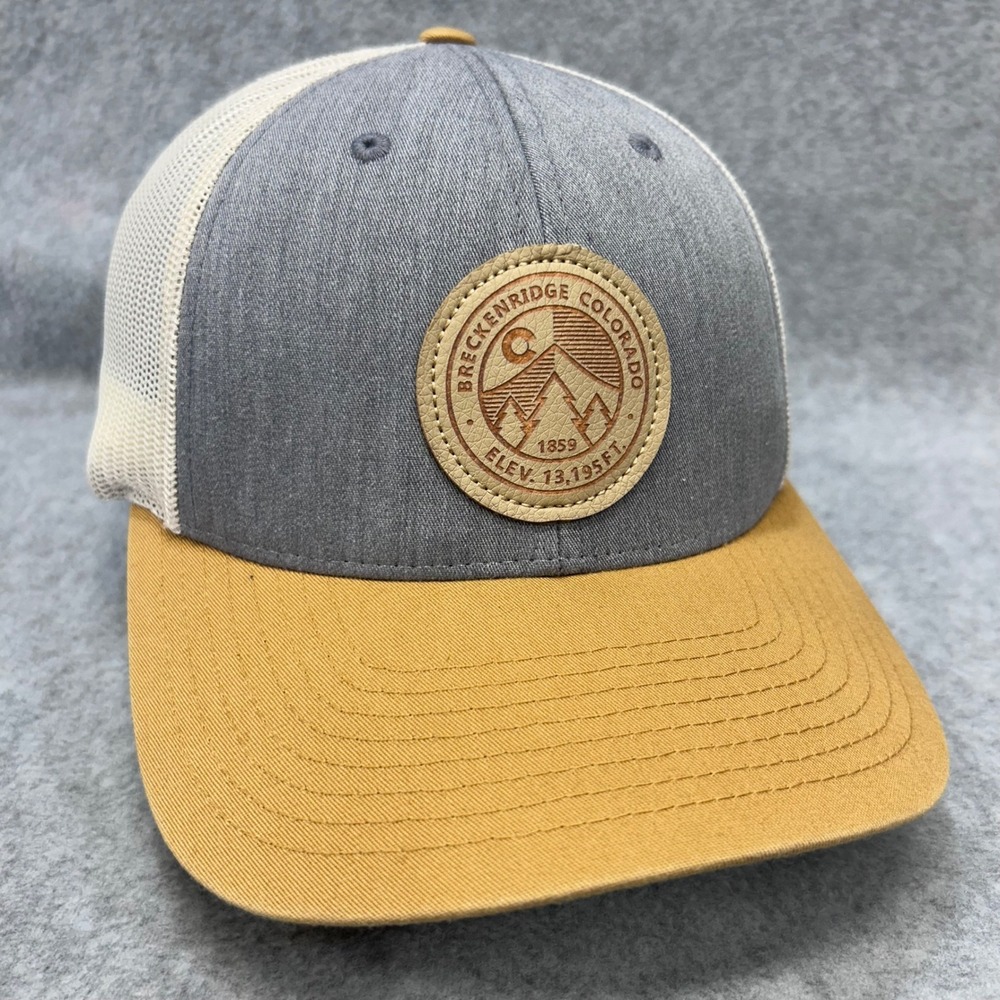 Breckenridge Colorado Patch Mens Grey Richardson Trucker‎ Hat Snapback OSFM